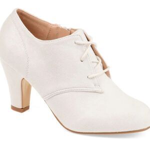 Stylish Stone Color Lace-Up Pumps SZ9 Journeys Collection NIB